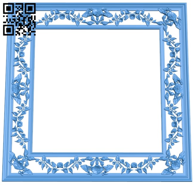 Picture frame or mirror A005222 download free stl files 3d model for CNC wood carving