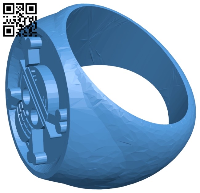 Pirate skull ring B007698 file stl free download 3D Model for CNC and 3d printer