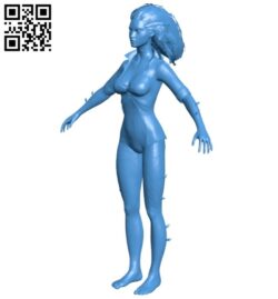 Poison Ivy girl B007825 file stl free download 3D Model for CNC and 3d printer