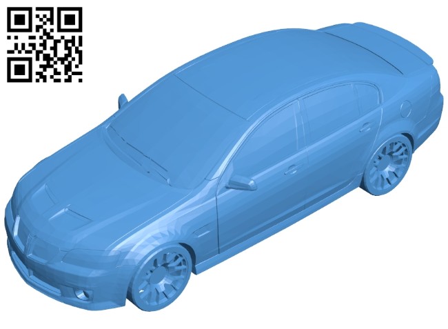Pontiac G8 car B007831 file stl free download 3D Model for CNC and 3d printer