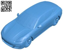 Porsche panamera car B007721 file stl free download 3D Model for CNC and 3d printer