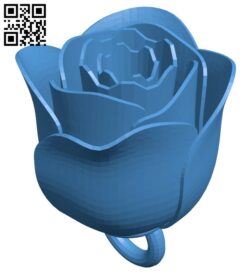 Rose keychain B007963 file stl free download 3D Model for CNC and 3d printer