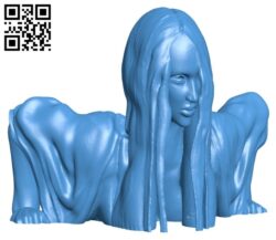 Sadako Yamamura women B007720 file stl free download 3D Model for CNC and 3d printer