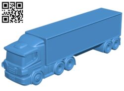 Scania truck B007832 file stl free download 3D Model for CNC and 3d printer