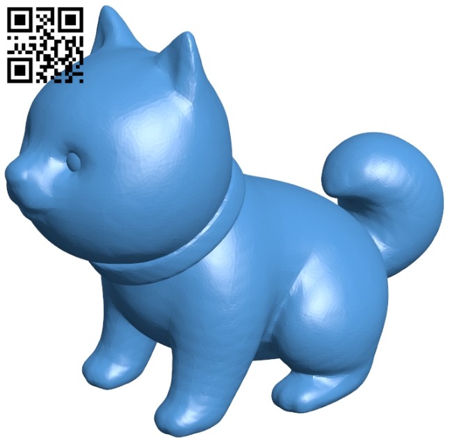 Shiba inu dog B007917 file stl free download 3D Model for CNC and 3d printer