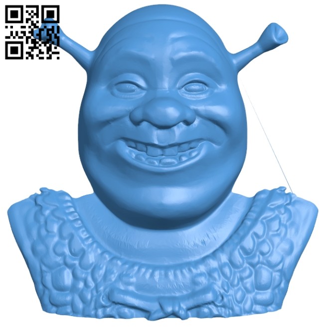 Shrek magnet B008003 file stl free download 3D Model for CNC and 3d printer