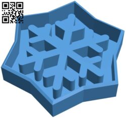 Snowflake cookie cutter B008000 file stl free download 3D Model for CNC and 3d printer