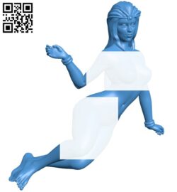 Space princess – women B007679 file stl free download 3D Model for CNC and 3d printer