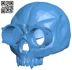 Steampunk skull B008001 file stl free download 3D Model for CNC and 3d printer