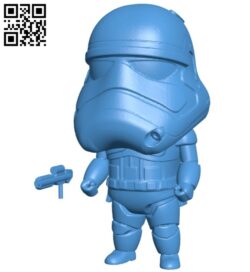 Stormtrooper blaster B007706 file stl free download 3D Model for CNC and 3d printer