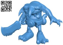 Strange goblin B007837 file stl free download 3D Model for CNC and 3d printer