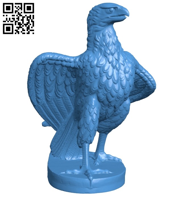 Striding Eagle B007708 file stl free download 3D Model for CNC and 3d printer