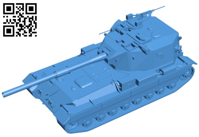 Tank FV215b B007777 file stl free download 3D Model for CNC and 3d printer