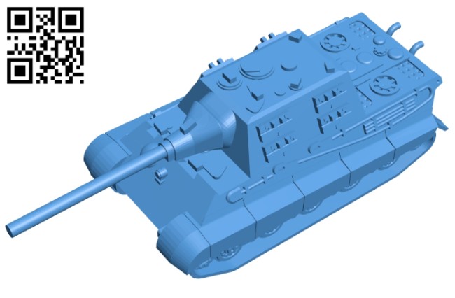 Tank Jagdtiger B007841 file stl free download 3D Model for CNC and 3d printer
