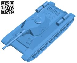 Tank T-34-85 rudy B007980 file stl free download 3D Model for CNC and 3d printer