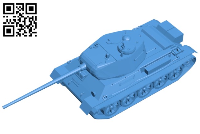 Tank T-43 B007879 file stl free download 3D Model for CNC and 3d printer