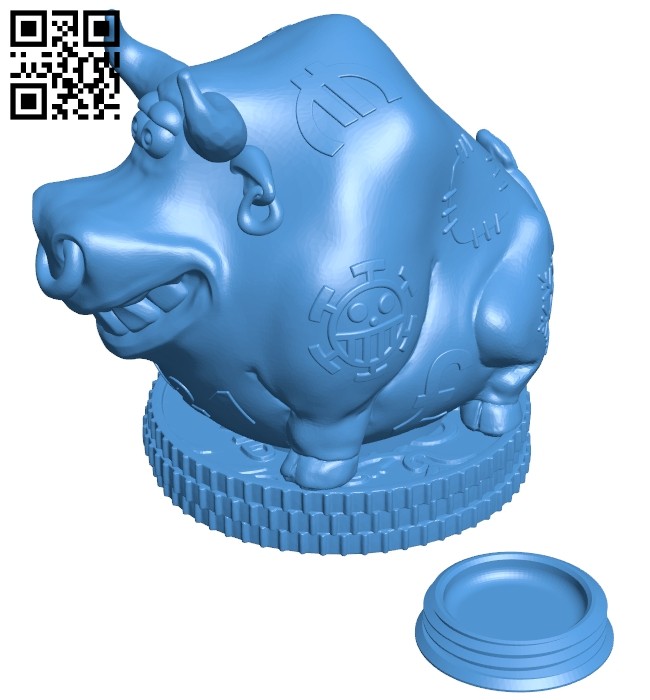The buffalo saves money - Kopilka 2021 B008031 file stl free download 3D Model for CNC and 3d printer