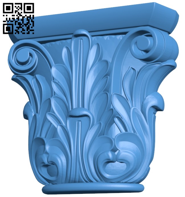 Top of the column A005078 download free stl files 3d model for CNC wood carving
