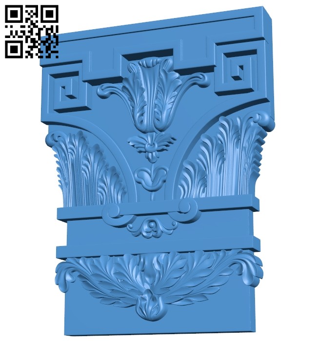 Top of the column A005079 download free stl files 3d model for CNC wood carving