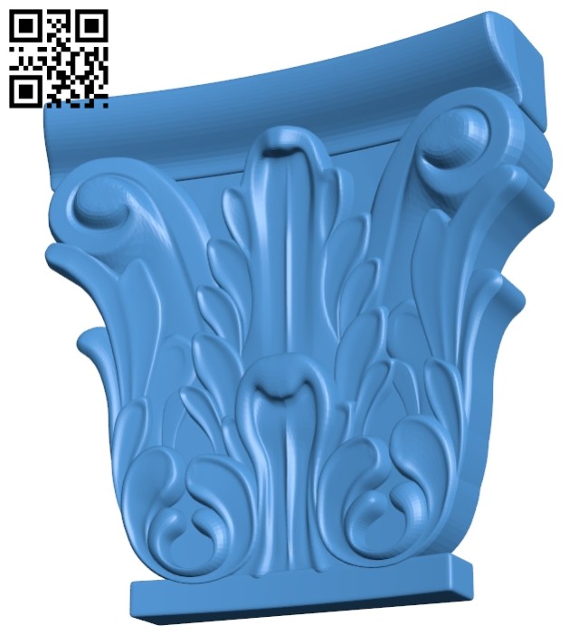 Top of the column A005080 download free stl files 3d model for CNC wood carving