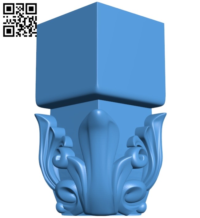 Top of the column A005125 download free stl files 3d model for CNC wood carving