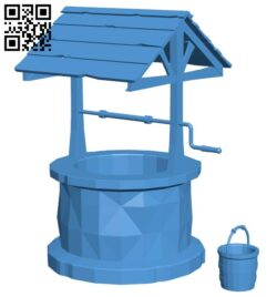 Water well – house B007731 file stl free download 3D Model for CNC and 3d printer
