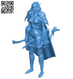 Windrunner women B007718 file stl free download 3D Model for CNC and 3d printer