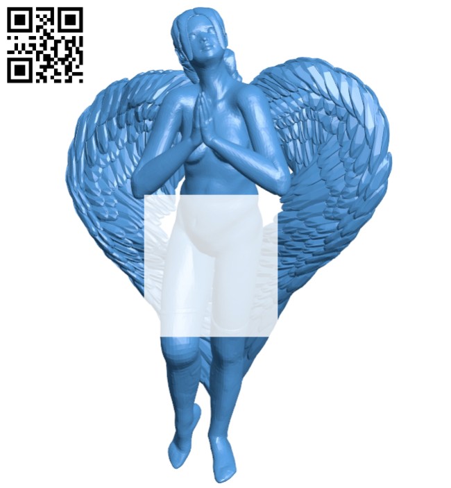 Women angel B007866 file stl free download 3D Model for CNC and 3d printer