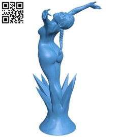 Women elsa B007757 file stl free download 3D Model for CNC and 3d printer