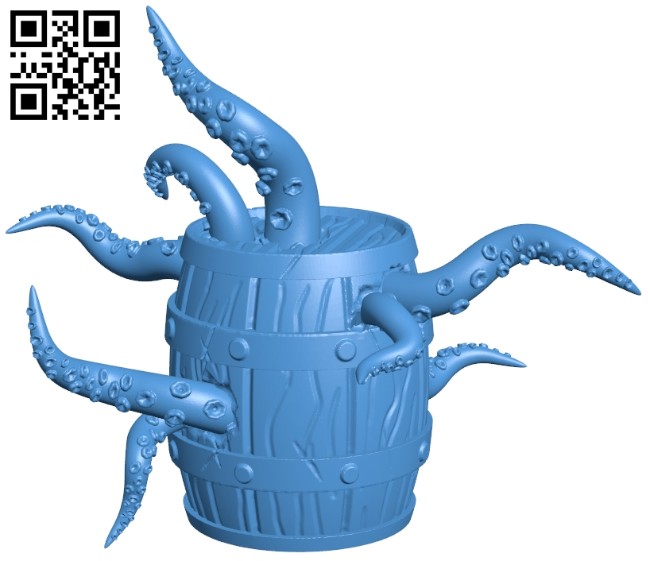 infested barrel B007796 file stl free download 3D Model for CNC and 3d printer