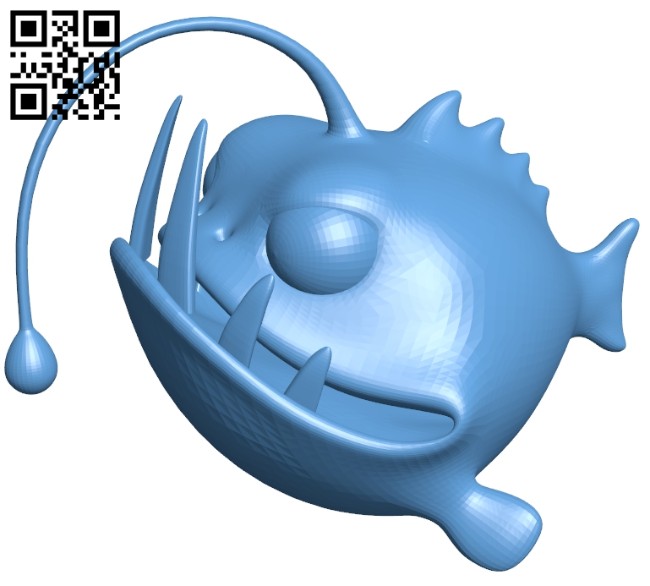 Angler fish B008254 file stl free download 3D Model for CNC and 3d printer