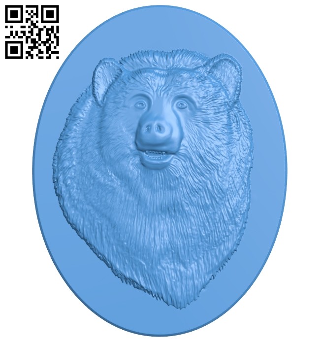 Bear painting A005271 download free stl files 3d model for CNC wood carving