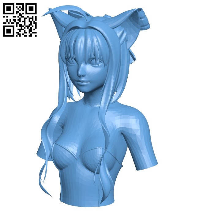 Bust women B008224 file stl free download 3D Model for CNC and 3d printer