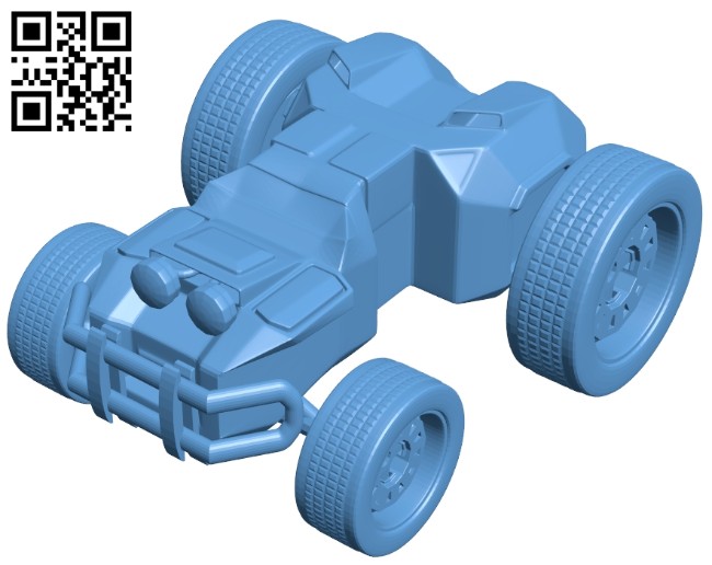 Car - Cartoon jeep B008196 file stl free download 3D Model for CNC and 3d printer