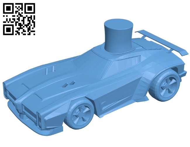 Car in hat B008195 file stl free download 3D Model for CNC and 3d printer