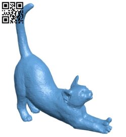 Cat stretch B008198 file stl free download 3D Model for CNC and 3d printer
