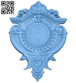 Clock pattern decor A005395 download free stl files 3d model for CNC wood carving