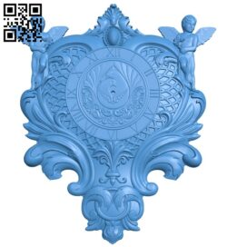 Decor clock pattern A005264 download free stl files 3d model for CNC wood carving