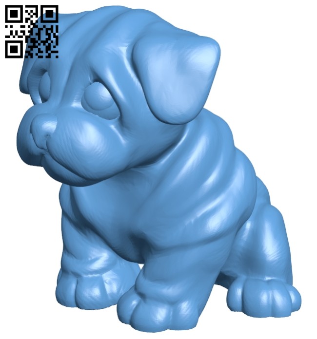 Dog - pes B008272 file stl free download 3D Model for CNC and 3d printer