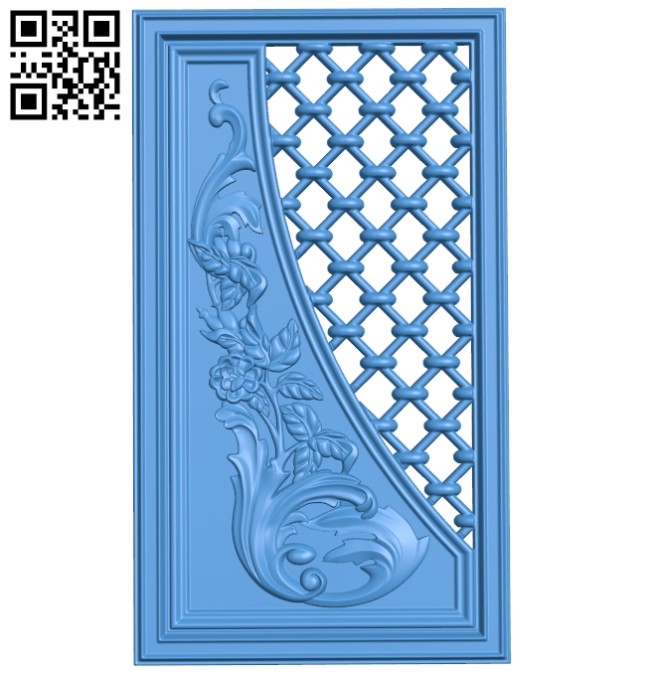 Door pattern A005246 download free stl files 3d model for CNC wood carving