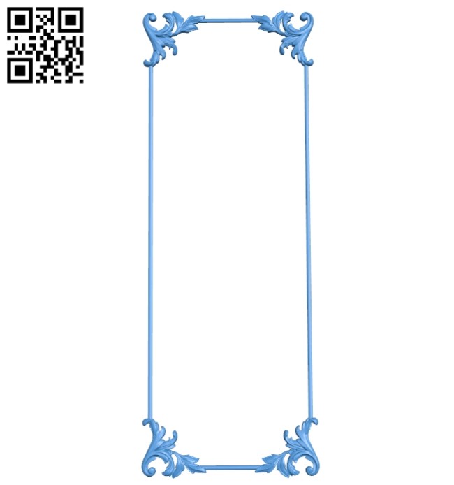 Door pattern A005248 download free stl files 3d model for CNC wood carving