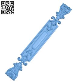 Door pattern A005348 download free stl files 3d model for CNC wood carving