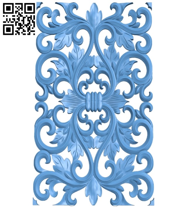 Door pattern A005385 download free stl files 3d model for CNC wood carving