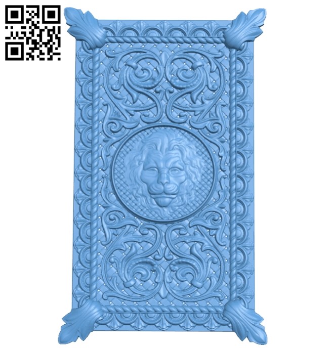 Door pattern A005386 download free stl files 3d model for CNC wood carving