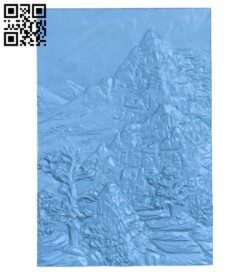 Everest mountain top painting A005429 download free stl files 3d model for CNC wood carving