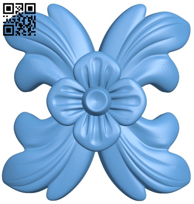 Flower pattern A005307 download free stl files 3d model for CNC wood carving