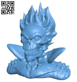 Ghost rider B008226 file stl free download 3D Model for CNC and 3d printer