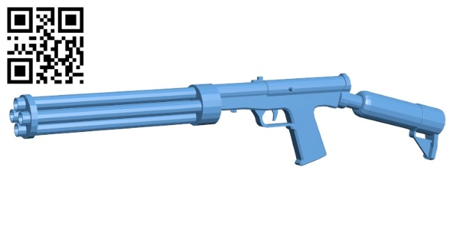 Gun SMG-60 B008258 file stl free download 3D Model for CNC and 3d printer