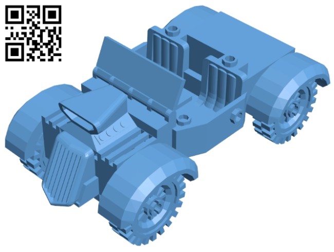 Hot rod - car zip B008276 file stl free download 3D Model for CNC and 3d printer