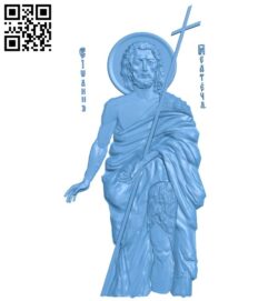 Icon John the Baptist A005363 download free stl files 3d model for CNC wood carving